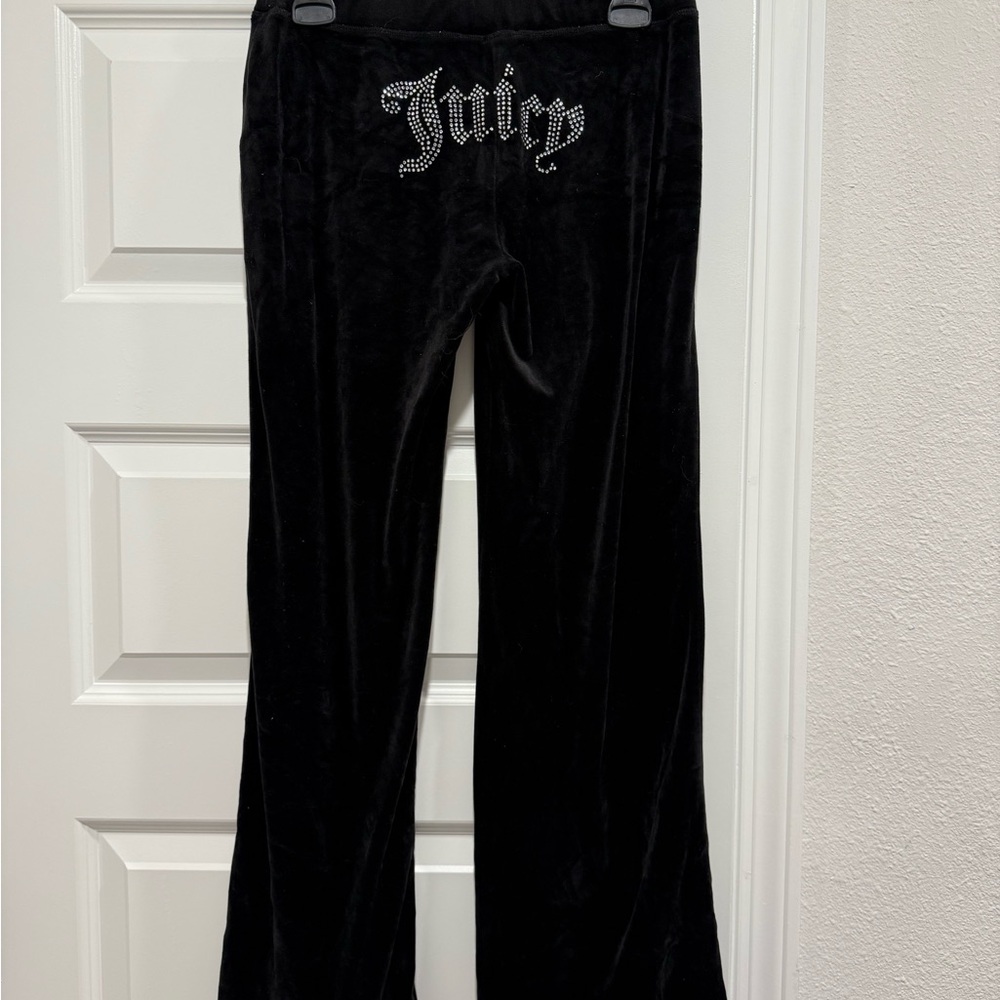 Juicy Couture Black Velvet Joggers
